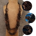 thumbnail image 3 of Shisuyan Layered Statement Necklace Coconut Shell Design For For Beach Weddings And Everyday Wear Present For, 3 of 8