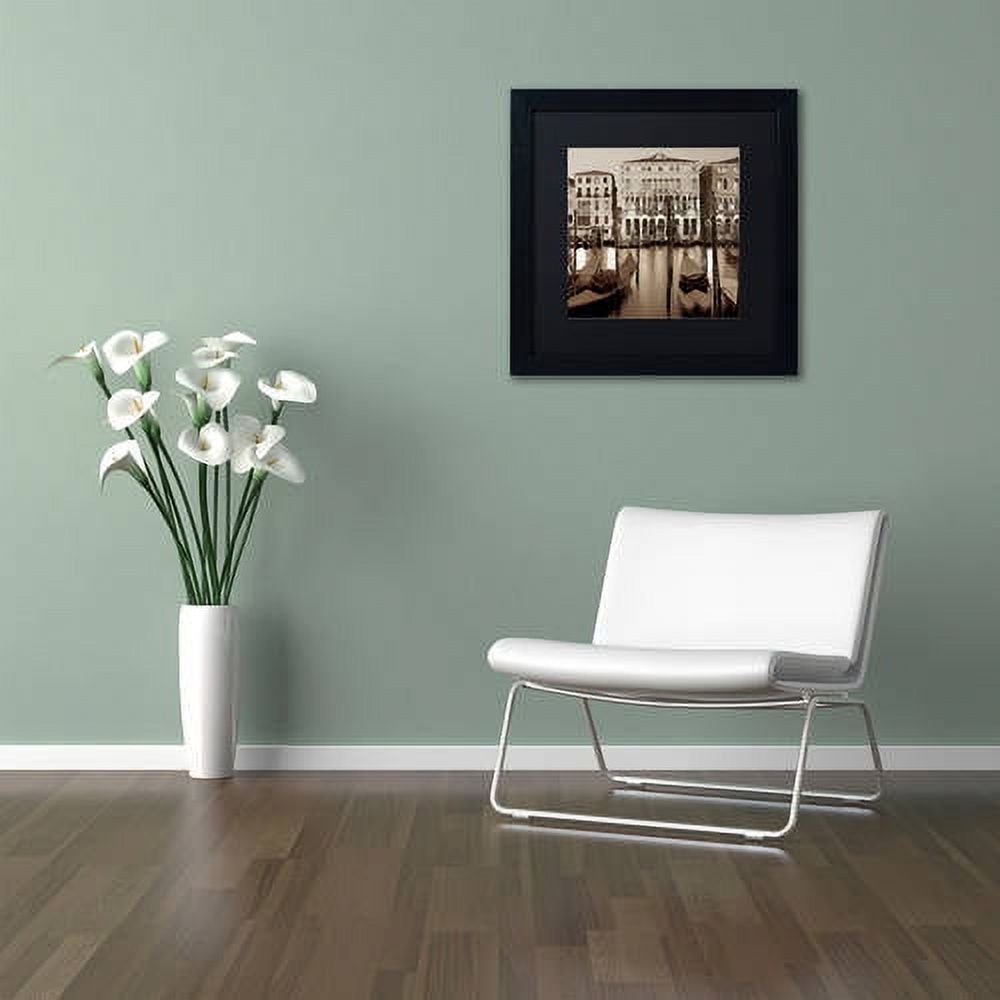 Trademark Fine Art "Venezia I" Canvas Art by Alan Blaustein, Black Matte, Black Frame
