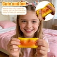 thumbnail image 6 of Slow Rise Squishy Toy with Baked Mochi Design, 1-Pack, Yellow and Orange Gradient, for Desk Play, Squeeze Toy, 6 of 7