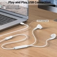 thumbnail image 3 of PYYNA-USB Earbuds with Microphone Mute for PC,USB Wired Headphones Computer Headset with Mic & 3EQ Mode,7.5ft Long Cord Stereo Noise Cancelling Earbuds for HP/Dell Laptop Clear Call Work Office Zoom,, 3 of 4