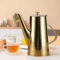 thumbnail image 6 of Esquirla Stainless Steel Water Pitcher Fridge Lemon Kettle Flip Lid with Gooseneck Nozzle Iced Tea Pitcher Lemonade Kettle for .5L, 6 of 7