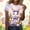 Purple, variant on Odbmxy Summer Womens Tee Shirts Easter Funny Short Sleeve Plus Size Womens Shirts Holiday Casual Regular Purple Print Tops