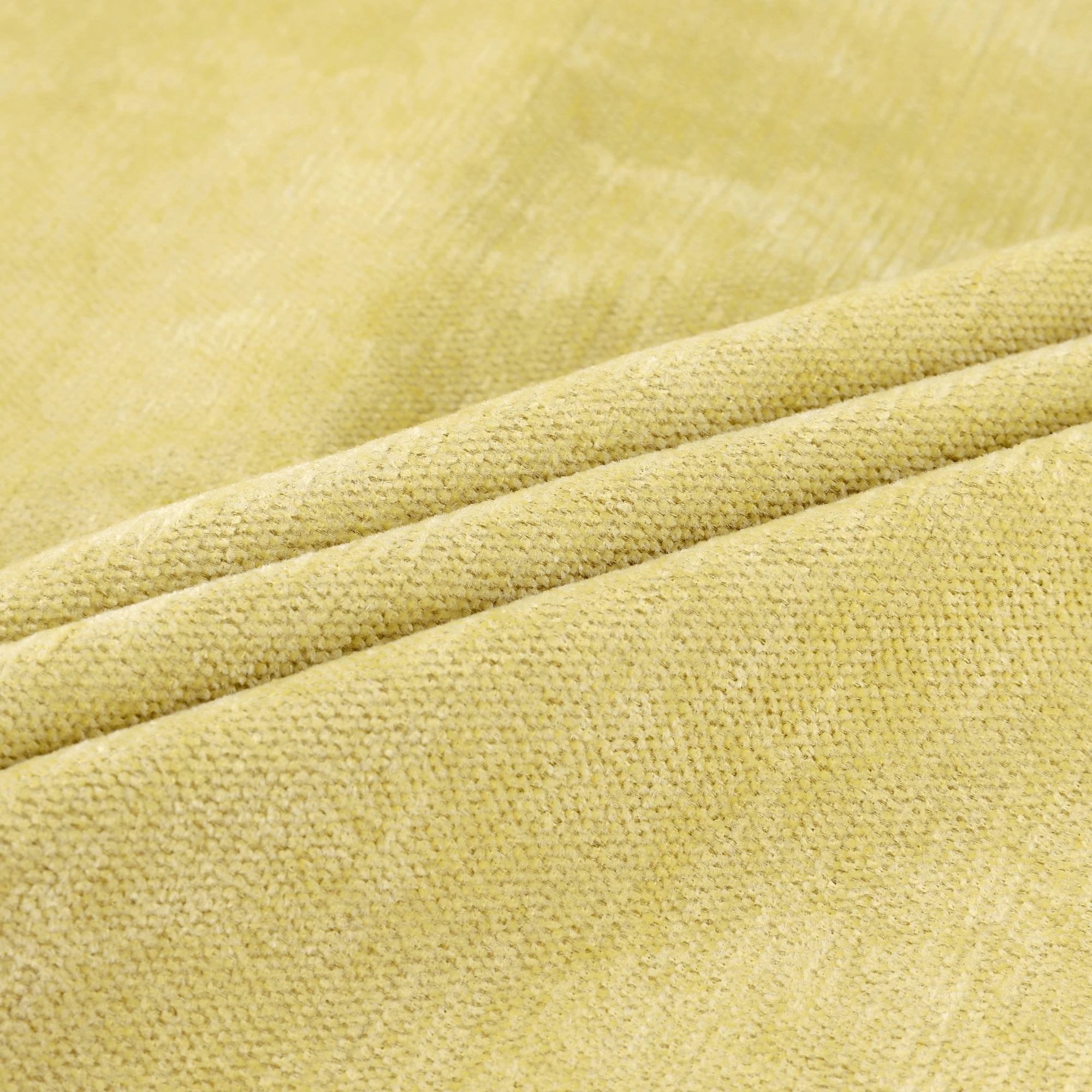 Unique Bargains Solid Couch Sofa Chenille Throw Decorative Pillow Covers (2 Count) Yellow 20" x 20"