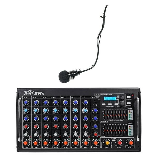 Peavey Xr S 8 Ch Bluetooth Soundboard Mixing Console Mixer Choir Mic For Church Walmart Com Walmart Com