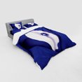 thumbnail image 3 of Ambesonne Exotic Bedding Set 3 Pcs, Shell with Pearl Ocean, Twin XL, Blue White, 3 of 3