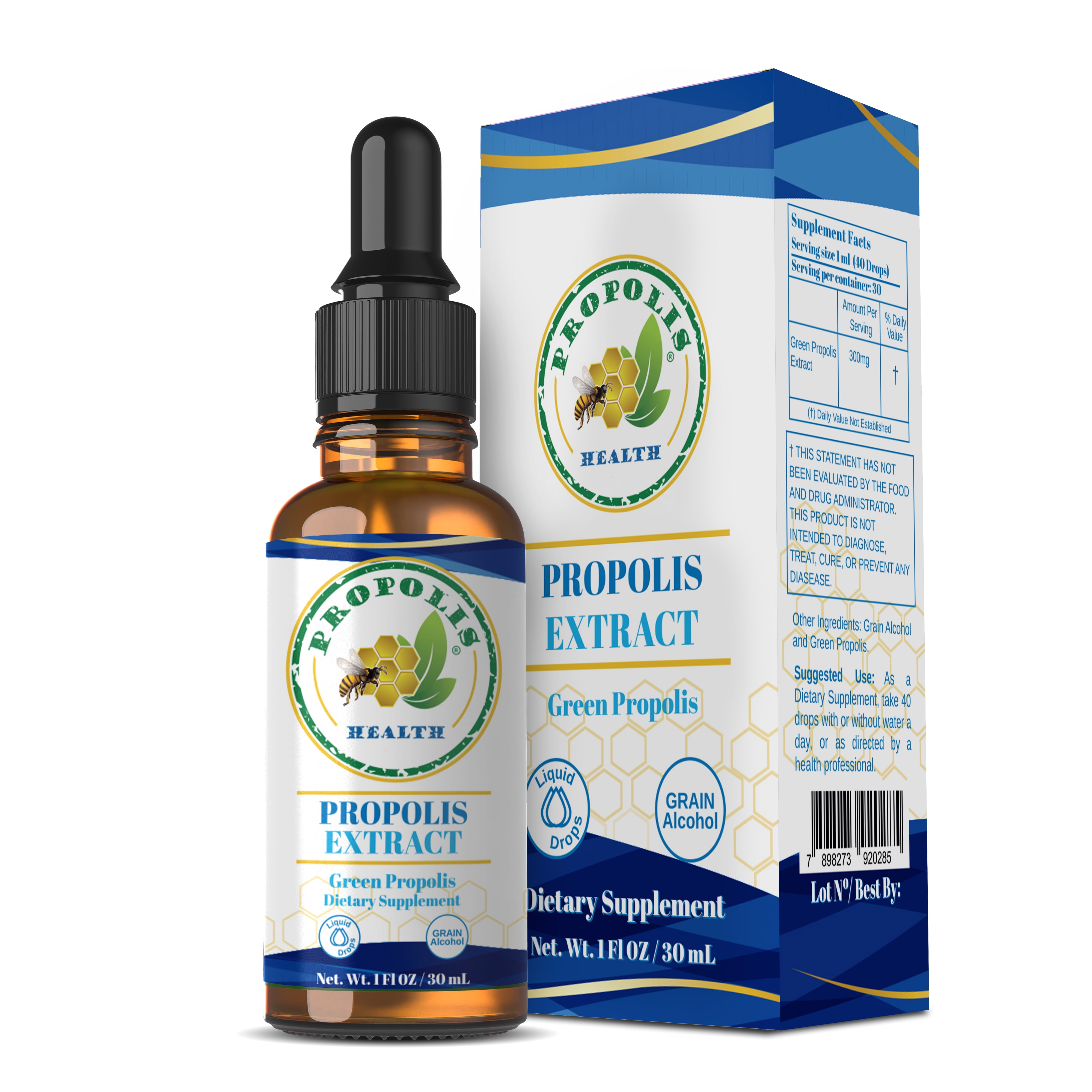 Bee Propolis Tincture Brazilian Bee Propolis Pure Extract 30 Days