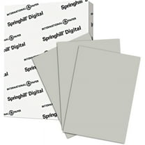 Springhill 065300 8.5 x 11 Digital Vellum Bristol Color Cover, 110 lbs. - Gray
