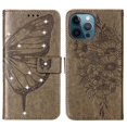 thumbnail image 1 of TECH CIRCLE Flip Wallet Case For iPhone 13 6.1 inch,360 Protection Stylish Diamond Embossed Butterfly PU Leather and Soft TPU Card Slots Holder Shockproof Cover.For iPhone 13,Gray, 1 of 12