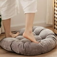 thumbnail image 2 of Floor Pillow Cushion Round Seat Cushion Outdoor Floor Pad Meditation Cushion for Yoga Living Room Sofa Balcony, 22x22 Inch, 2 of 9