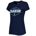 thumbnail image 2 of Women's Concepts Sport Deep Sea Blue/Gray Seattle Kraken Badge Top & Pants Sleep Set, 2 of 6