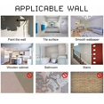 thumbnail image 4 of Pegatinas decorativas para azulejos para baño y cocina, 20 piezas de imitación de cuero estilo ladrillo 3D imitación piedra impermeable autoadhesiva decoración (LA019, 20 cm), 4 of 5