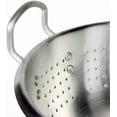 thumbnail image 4 of TrueCraftware- 16 Quart Heavy Duty Colander Commercial Pasta Strainer Aluminum- Pasta Spaghetti Berry Fruit Vegetable Kitchen Food Strainer Basket, 4 of 6