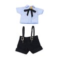 thumbnail image 4 of Ropa de muñeca BJD, ropa de cosplay, accesorios de fotografía de coordinación de flexibilidad, haz tu propio disfraz de muñeca para muñecas Ob11 1/12 traje azul, 4 of 10