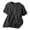 Gray, variant on Men Short Sleeve Casual T-Shirts for Men, Solid Color Round Neck, Polyester Breathable Tee, 1 PC