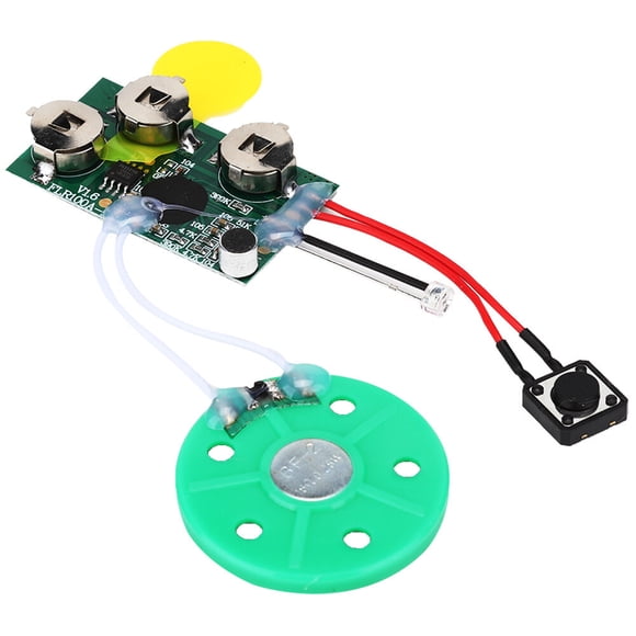 Módulo de tarjeta de felicitación grabable DIY de 4 minutos, Chip de grabación de sonido de voz con detección de luz (reproducción en bucle)
