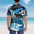 thumbnail image 4 of Sikiie Football Time Print Men's Hawaiian Shirt, Summer Beach Button Pocket Short Sleeve T-Shirt,3X-Large, 4 of 7