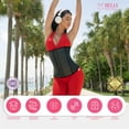 thumbnail image 4 of BELLA MICHELL Entrenador de cintura para mujer Grasa del vientre | Entrenador de cintura con curvas adelgazante para mujer Torso largo | Faja Cinturilla Moldeadora de Cintura y Abdomen Negra, 4 of 5