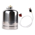 thumbnail image 3 of jinwen Bouteille de Gaz en Acier Inoxydable Réservoir de Gaz Gonflable Bidon de Carburant Contenant Vide Rechargeable pour Cuisson Extérieure BBQ Cuisinière de Camping 5 L, 3 of 9