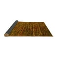 thumbnail image 2 of Ahgly Company Indoor Round Abstract Yellow Modern Area Rugs, 4' Round, 2 of 4