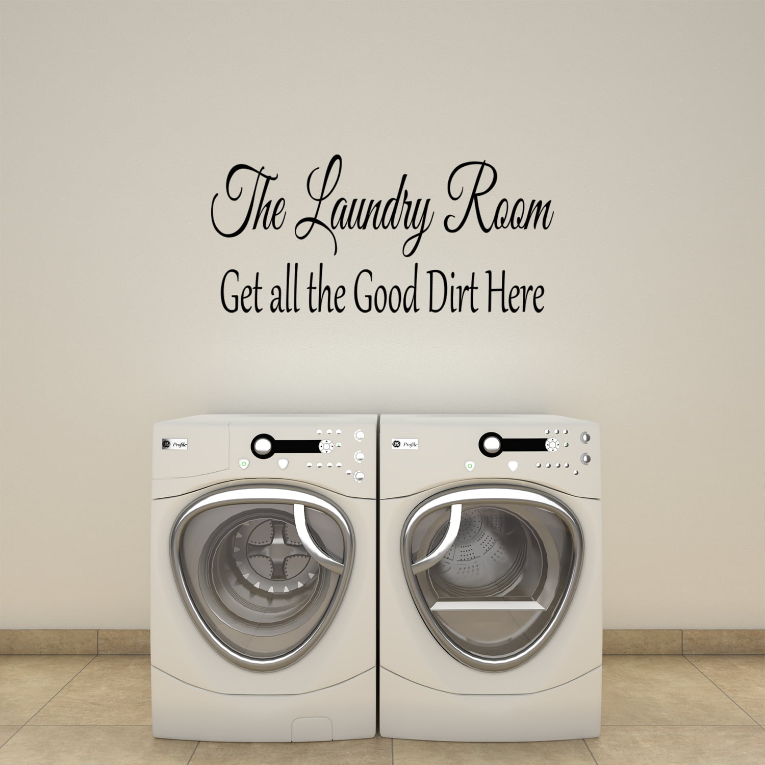 Laundry Drop Your Drawers Here Word Wall Decal Vinyl Decor Sticker Laundry Room 