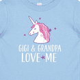 thumbnail image 4 of Inktastic Gigi and Grandpa Love Me Unicorn Grandchild Girls Baby T-Shirt, 4 of 5