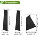 thumbnail image 3 of Adhesivos de protección para pilares de puertas y molduras de ventanas para Chevy Malibu 2016-2021, cubiertas exteriores de 6 piezas en negro., 3 of 7