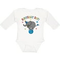 thumbnail image 3 of Inktastic Circus Elephant 1st Birthday Boy Boys Long Sleeve Baby Bodysuit, 3 of 5