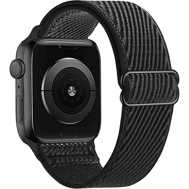 Apple watch strap adjustable elastic nylon solo ring strap, bohemian