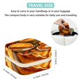 thumbnail image 5 of Thanksgiving Pumpkin Pie Travel Portable Square Jewelry Display and Decorative Box with Bracelet Holder - Ideal for Rings, Earrings, Necklaces, Bracelets, and More - Suitable for Girls and Women, 5 of 6