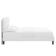thumbnail image 5 of Modway Phillipa Performance Velvet King Platform Bed in White, 5 of 9