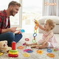thumbnail image 3 of RoamReady Baby Links Rings, Baby Toys Links, Hanging Stroller Ring Toy,Connecting Baby Rings Toy Links for Car Seat,Baby Stroller 24 Pcs, Ages 0 Months Plus,Travel Accessory Set (6 Colors and 4 Sets), 3 of 7