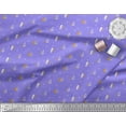 thumbnail image 2 of Soimoi Purple Cotton Voile Fabric Tree Christmas Print Fabric by Yard 42 Inch Wide, 2 of 3