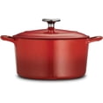 thumbnail image 3 of Tramontina Gourmet Enameled Cast Iron Covered Round Dutch Oven - Gradated Red, 3 of 4