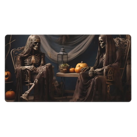 Kdxio Modern Skull Sisters Print Large Gaming Mouse Pad Non-Slip Base Water Resist Keyboard Pad for Gamer Office & Home 29.5 x 15.8 in