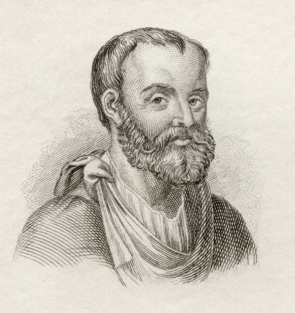 Aelius Galenus Or Claudius Galenus Ad129 To C199217 Aka Galen Of Pergamon Roman Physician Surgeon And Philosopher From Crabbs Historical Dictionary Published 1825 Canvas Art - Ken Welsh Design Pics (