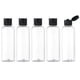 thumbnail image 1 of Botellas de viaje Apuakthei Lisapack de 3,4 oz con tapa abatible (5 piezas), recipiente dispensador transparente vacío para cosméticos de tamaño de viaje (100 ml, transparente), 1 of 8