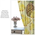 thumbnail image 5 of Natural Tropical Fruit Pineapple Curtains Children Boys Girls Teens Bedroom Living Room Nursery Rod Pocket Decorative Curtains, 2 Panel Set, 42x63 Inches Yellow, 5 of 6