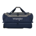 thumbnail image 4 of Wrangler Large 30" Drop-Bottom Rolling Travel Duffel - Navy Blue, 4 of 13