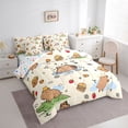 thumbnail image 2 of Erosebridal Brown Cartoon Capybaras 7-Piece Twin Bedding Sets,Funny Mouse Rodent Bedding Comforter Set For Capybara Lovers Reversible, 2 of 7