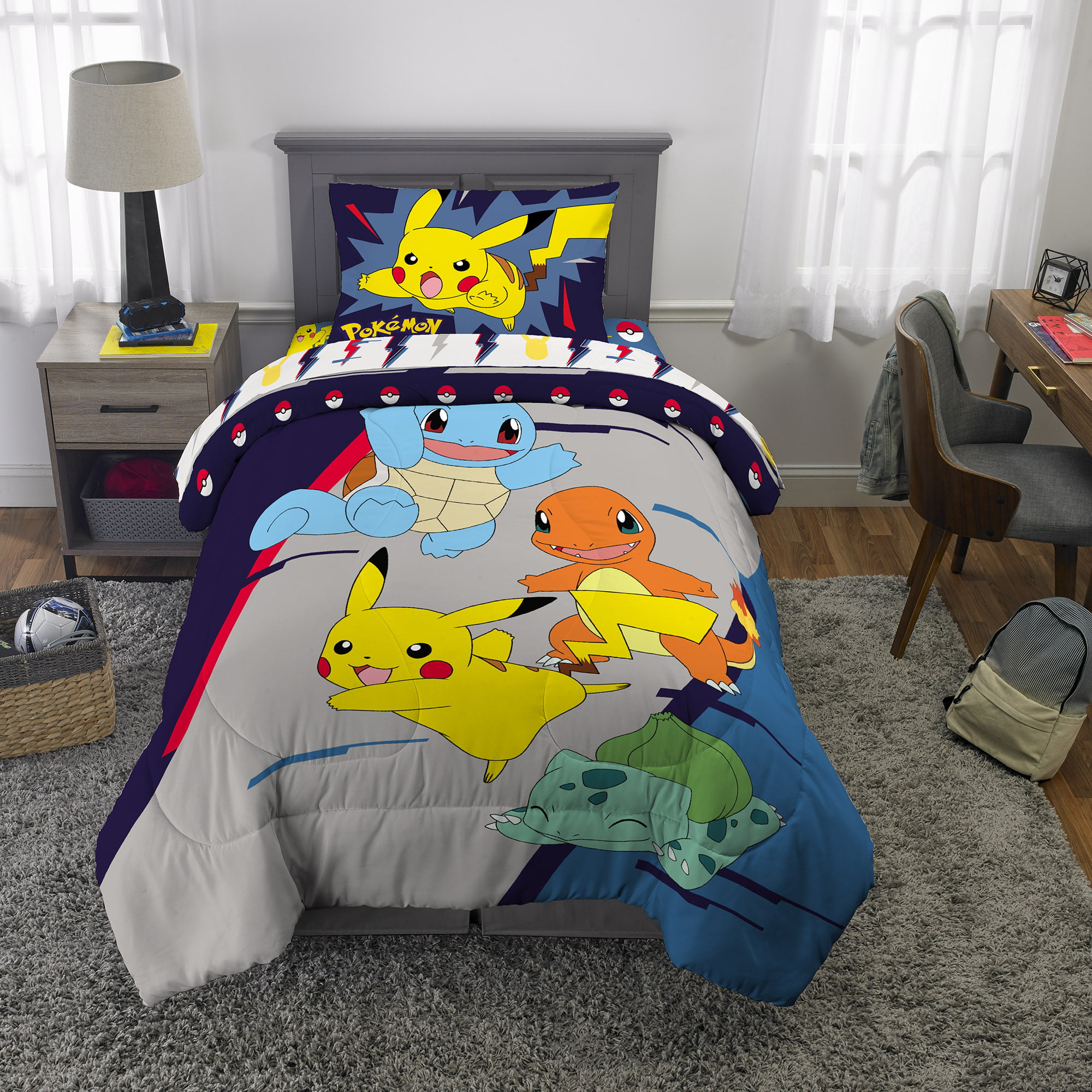 Pokemon Pikachu Electric Ignite Full/Twin Comforter 
