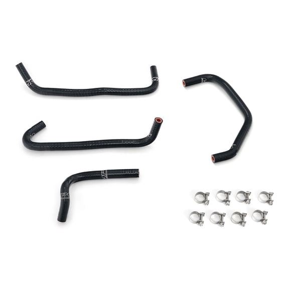 HPS Black Silicone Bypass Coolant Hose Kit Compatible for 1994-1997 Mazda Miata 1.8L, 57-2156-BLK