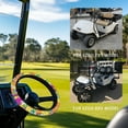 thumbnail image 2 of ZUXONGSY Hippie Flower Golf Cart Steering Wheel Cover Car Interior Accessories Universal Steering Wheel Cover Comfortable Golf Steering Wheel Protector Auto Golf Cart Accessories Decor, 2 of 7