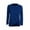 Blue, variant on ShomPort Trendy Clothes Women Long Sleeve Tops Casual Solid Color Round Neck Long Sleeve T-Shirts