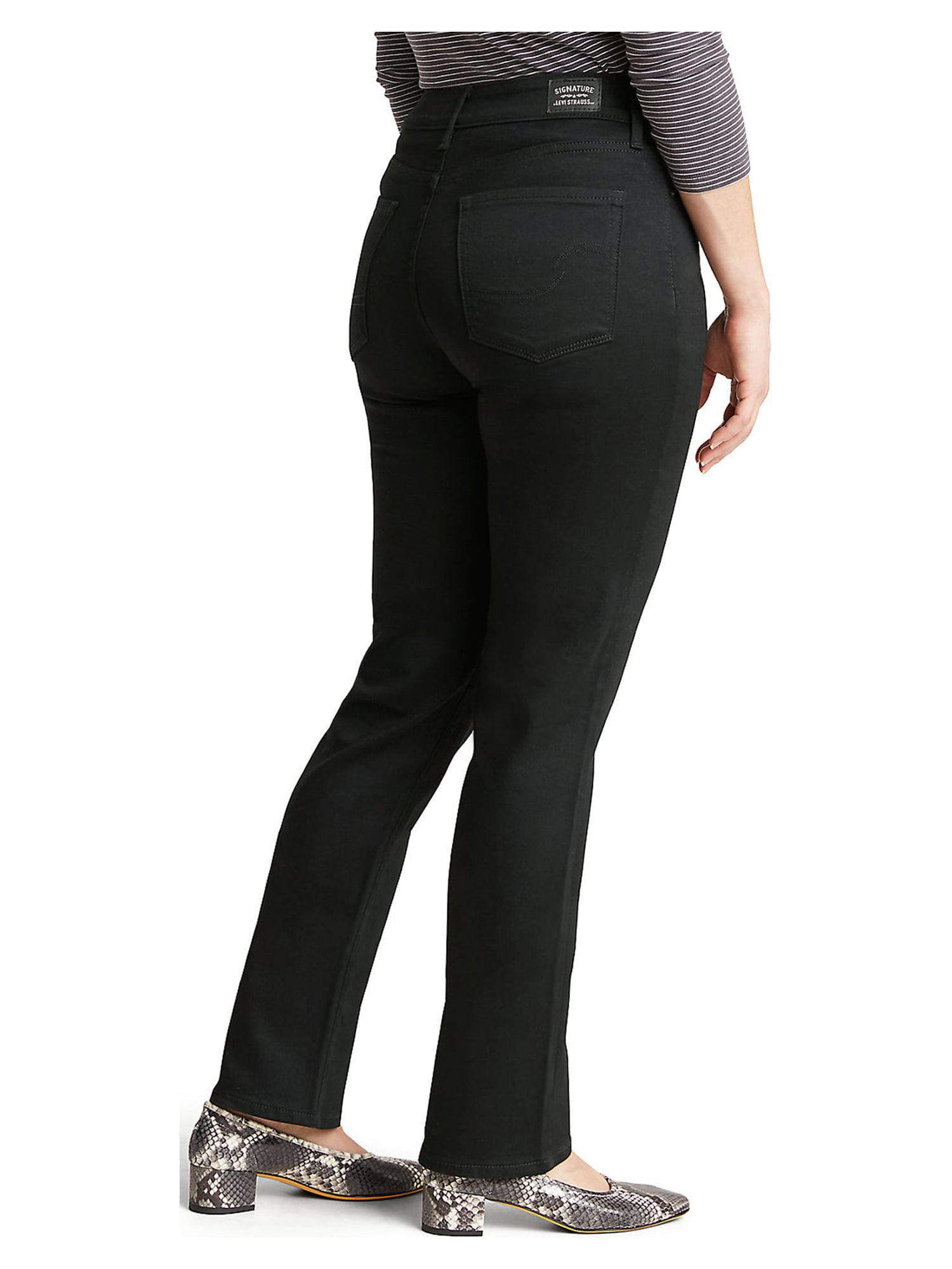 ★★ ★★ Women's Signature 90s Straight Fit Blac Women's High Rise 90s Relaxed Jean | Women's Clearance