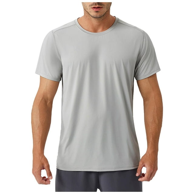 Taqqpue Men's UPF 50+ Sun Protection Shirts Swim SPF UV Quick Dry Short Sleeve T-Shirts for Athletic Fishing Rash Guard Performance Shirt