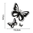 thumbnail image 4 of Set 3x Adhesivo Adhesivo Macbook Portátil Coche Moto Mariposa Negro Niño, 4 of 5