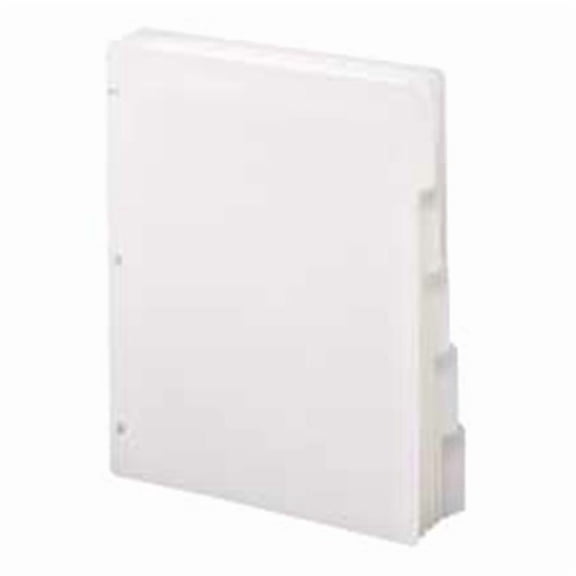 Smead Manufacturing Company  Index Dividers - Assorted 1/5 Cut Tabs - 11in. x 8.5in. - White