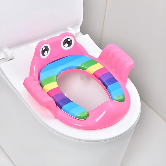 LAMIRO Children Toilet Seat Baby Travel Folding Potty Seat Toddler Portable Toilet Training Seat Girl Boy Baby Toilet Pad