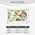 thumbnail image 4 of Pofeuu Birds And Flowers Print Polyester Microfiber Plush Pillowcases, Super Soft and Cozy Pillow Case Covers with Envelop Closure（Pillow core not included）-14"x20", 4 of 6