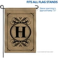 thumbnail image 5 of Anley Classic Monogram Letter H Garden Flag, Double Sided Family Last Name Initial Yard Flags, 5 of 6